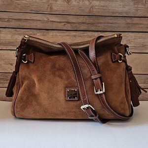 Dooney & Bourke Suede Crossbody Bag GUC